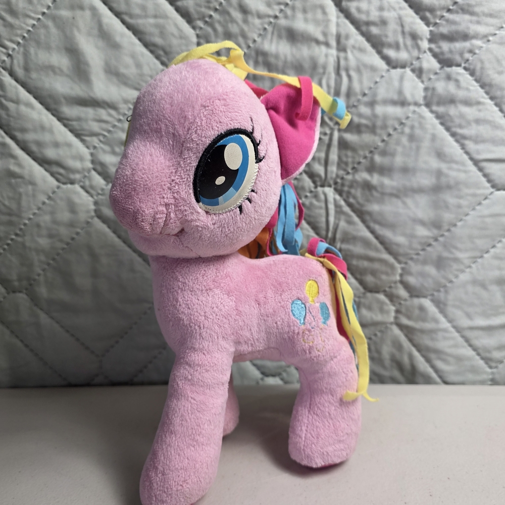 My Little Pony PINKIE PIE Rainbow Hair Plush 11"-12’’ Hasbro Funrise 2014